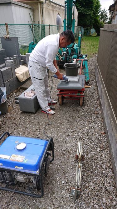 写真：接着部サンダー仕上